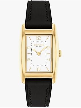 Coach Black and White Watch Size Guide Graphic